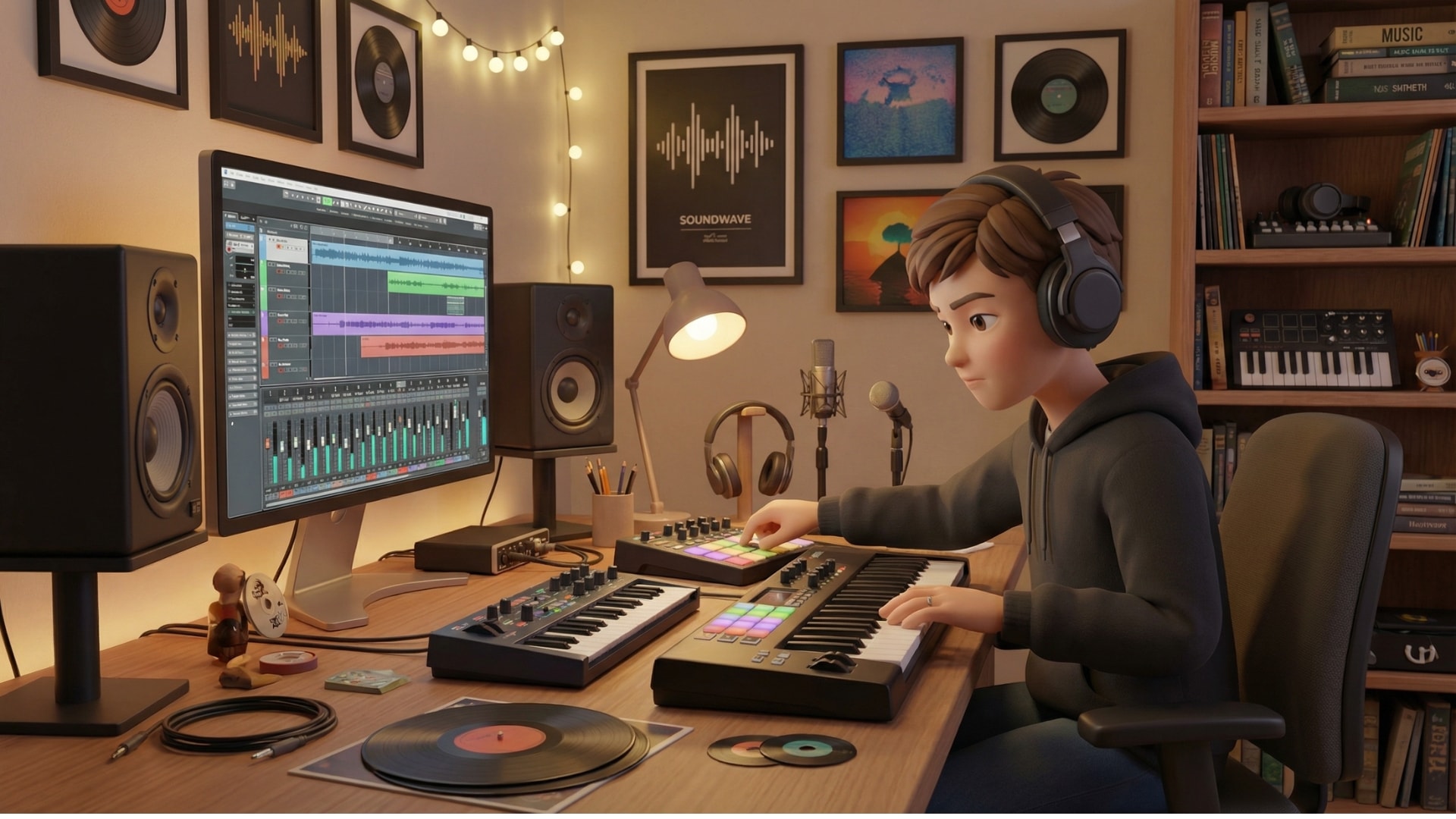 Muzicar komponuje muziku